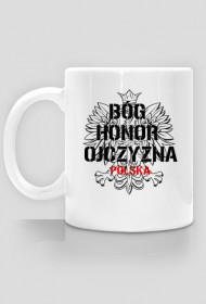 Patriotyczny Kubek "Bóg Honor Ojczyzna"