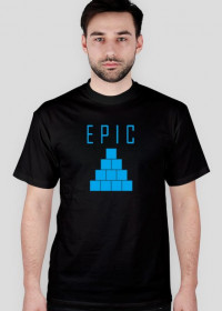 Epic Squares Logo Black T-Shirt Men