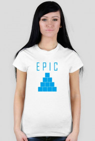 Epic Squares Logo White T-Shirt Woman