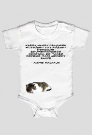 Cytat Andre Malraux + Kot (niemowlę)