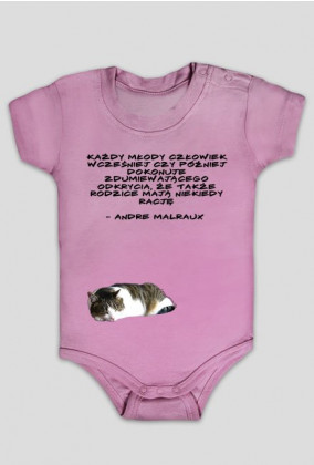 Cytat Andre Malraux + Kot (niemowlę)