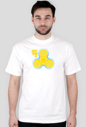 CreativeWear Fidget Spinner Just Spin It Azure M