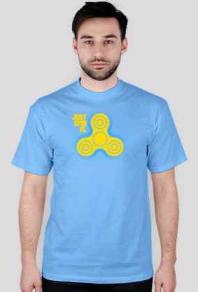 CreativeWear Fidget Spinner Just Spin It Azure M