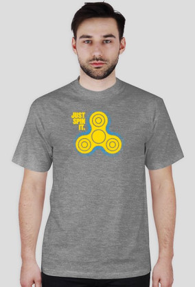 CreativeWear Fidget Spinner Just Spin It Azure M