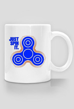 CreativeWear Fidget Spinner Just Spin It Azure Kubek