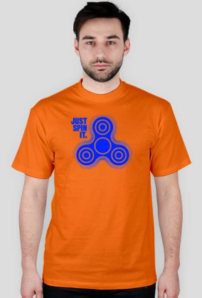 CreativeWear Fidget Spinner Just Spin It Blue M