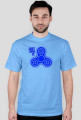 CreativeWear Fidget Spinner Just Spin It Blue M