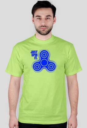CreativeWear Fidget Spinner Just Spin It Blue M