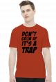 Don't grow up - it's a trap! (t-shirt męski) ciemna grafika