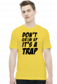 Don't grow up - it's a trap! (t-shirt męski) ciemna grafika