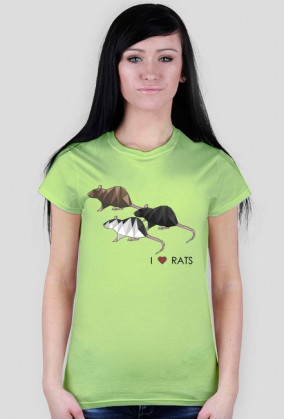 I love RATS 2 koszulka damska różne kolory