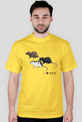 I love RATS 2 koszulka męska różne kolory