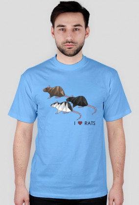 I love RATS 2 koszulka męska różne kolory