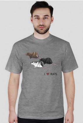I love RATS 2 koszulka męska różne kolory