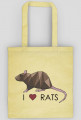 I love RATS 1 torba różne kolory