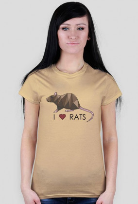 I love RATS 1 koszulka damska różne kolory