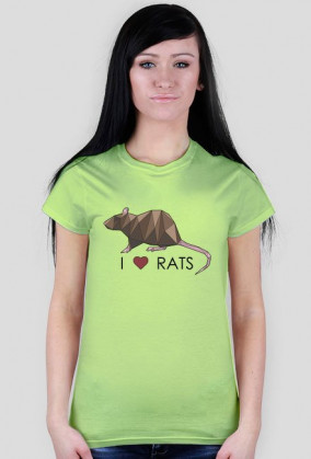 I love RATS 1 koszulka damska różne kolory