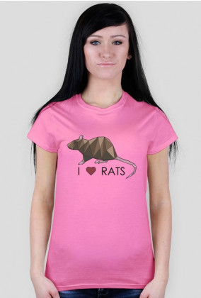 I love RATS 1 koszulka damska różne kolory