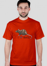 I love RATS 1 koszulka męska różne kolory
