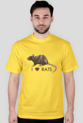 I love RATS 1 koszulka męska różne kolory