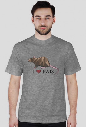 I love RATS 1 koszulka męska różne kolory