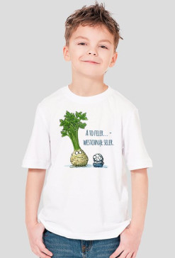 Selerowy T-shirt dla Małych Ludzi