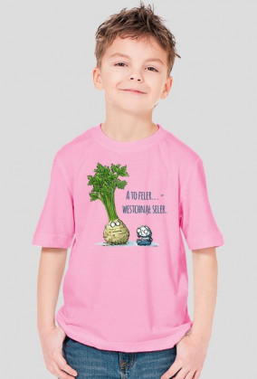 Selerowy T-shirt dla Małych Ludzi