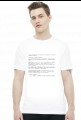 Koszulka biała - Przemęczenie użytkownika komputera - Blue Screen of Death - - koszulki dla informatyków
