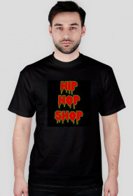 KOSZULKA "HIPHOP SHOP CREW" MĘSKA [CZARNA]