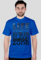 Koszulka - LIFE BEGINS AT THE END OF YOUR COMFORT ZONE
