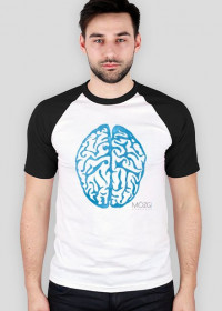 t-shirt męski mózg