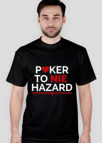 Koszula Poker to nie hazard (czarna męska)