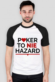 Koszula Poker to nie hazard (czarne/czerwone rękawy)