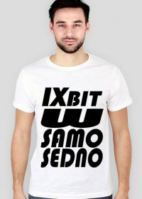 IXbit koszulka IXbit w samo sedno, biała