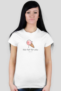 ice cream white t-shirt