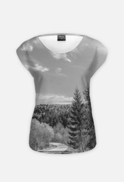 Droga w lesie - damski fullprint