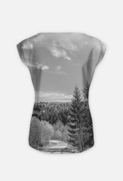 Droga w lesie - damski fullprint