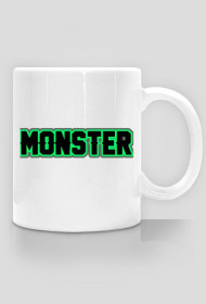 KUBEK Z LOGO I NAPISEM MONSTER