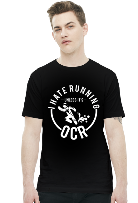 I hate running T-Shirt Męski