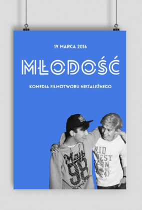 Plakat Młodość Niebieski