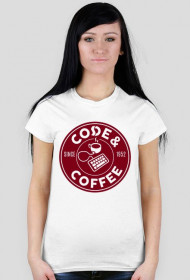 Koszulka damska "Code & Coffee"