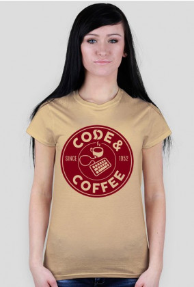 Koszulka damska "Code & Coffee"