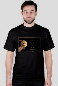 School - koszulka męska czarna