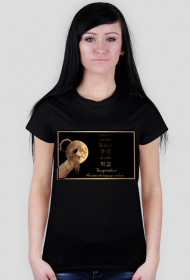 School - koszulka damska czarna