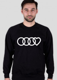 Bluza love Audi czarna