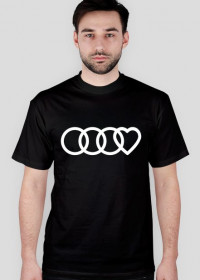 koszulka love Audi czarna