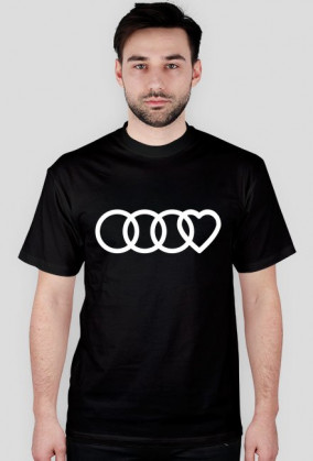 koszulka love Audi czarna