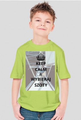 Koszulka chłopięca KEEP CALM & WYBIERAJ SZOTY