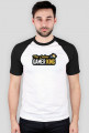 T-shirt The online gamer king czarne rękawy