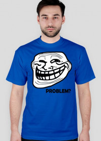 Troll face niebieska